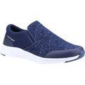 Navy - Front - Hush Puppies Mens Robbie Trainers