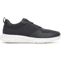 Black - Back - Hush Puppies Mens Elevate Lace Leather Casual Shoes