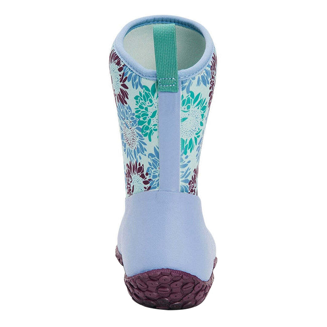 Blue - Side - Muck Boots Womens-Ladies Muckster II Floral Wellington Boots