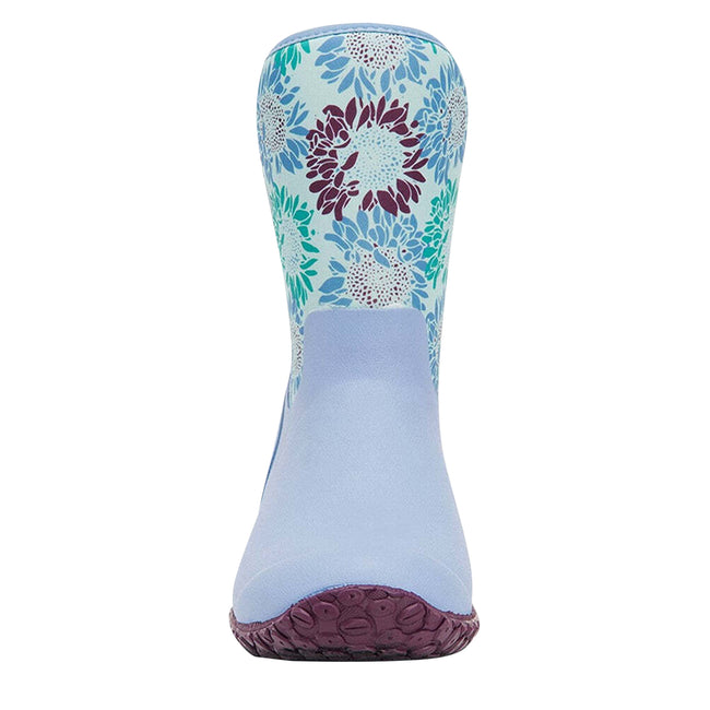 Blue - Pack Shot - Muck Boots Womens-Ladies Muckster II Floral Wellington Boots