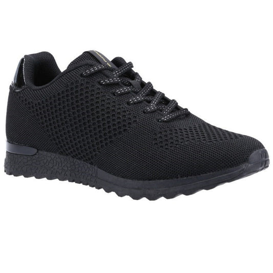 Black - Front - Hush Puppies Womens-Ladies Katrina Trainers