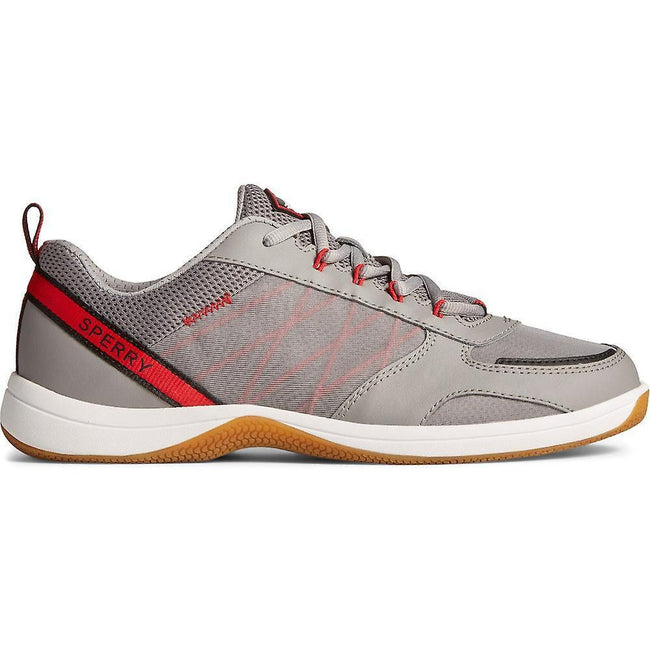 Grey - Back - Sperry Mens Athletic Sea Trainers