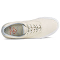 Ivory - Pack Shot - Sperry Mens Striper II CVO SeaCycled Leather Trainers