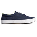 Navy - Back - Sperry Mens Striper II CVO SeaCycled Leather Trainers