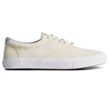 Ivory - Back - Sperry Mens Striper II CVO SeaCycled Leather Trainers