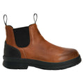 Caramel - Back - Muck Boots Mens Chore Farm Leather Chelsea Boots