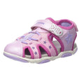 Light Pink-Lilac - Front - Geox Girls Agasim Sandals