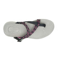 Black-Grey-Pink - Pack Shot - Hush Puppies Womens-Ladies Good Sandals