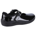 Black - Side - Hush Puppies Girls Marcie Patent Leather School Shoes