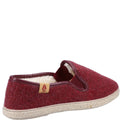 Burgundy - Side - Hush Puppies Womens-Ladies Recycled Slippers