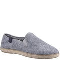Grey - Front - Hush Puppies Womens-Ladies Recycled Slippers