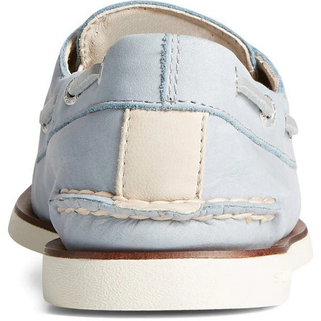 Blue - Back - Sperry Mens Authentic Original Nubuck Boat Shoes