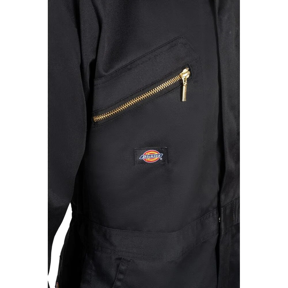 Black - Close up - Dickies Workwear Mens Redhawk Overalls