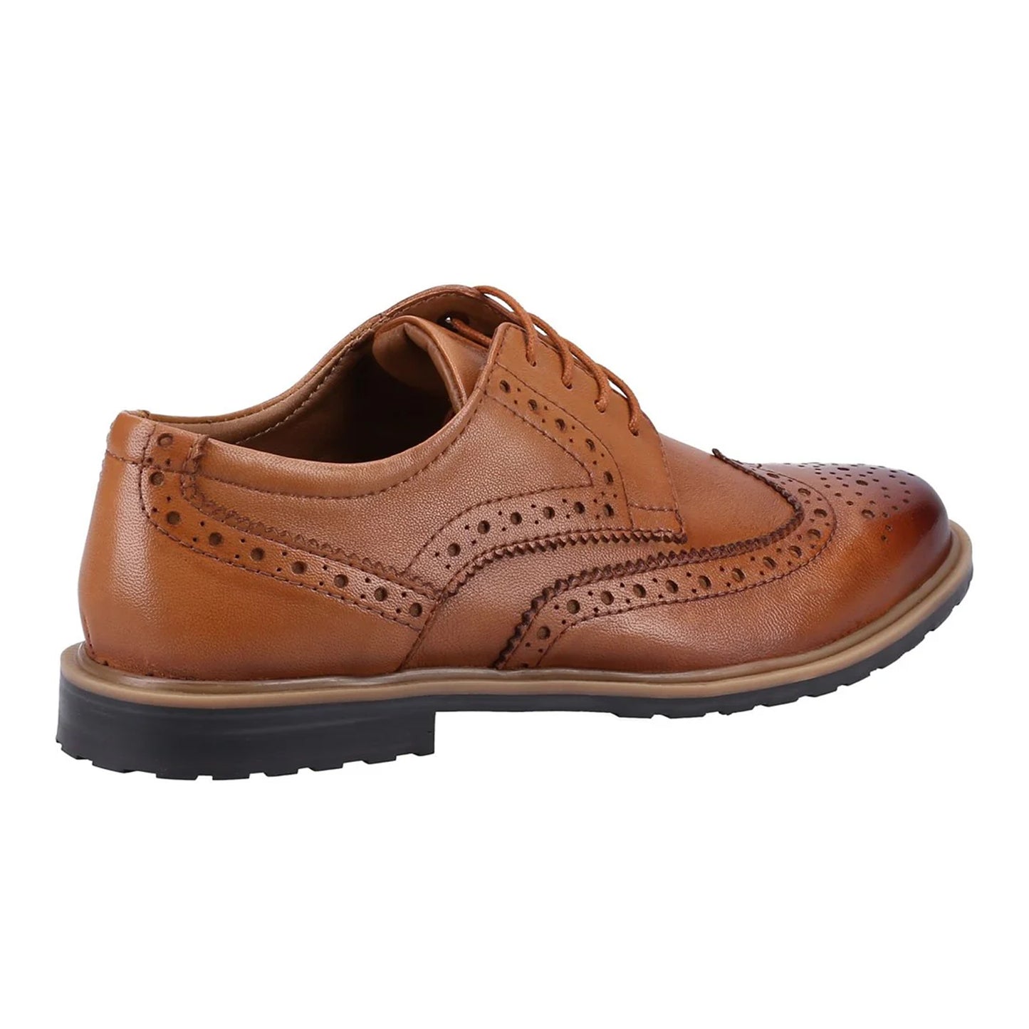 Tan - Lifestyle - Hush Puppies Girls Verity Leather Brogues