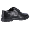 Black - Side - Hush Puppies Girls Verity Leather Brogues