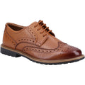 Tan - Front - Hush Puppies Girls Verity Leather Brogues
