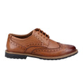 Tan - Back - Hush Puppies Girls Verity Leather Brogues