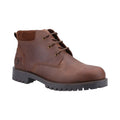 Brown - Back - Cotswold Mens Banbury Leather Ankle Boots