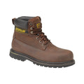 Brown - Front - Caterpillar Holton SB Safety Boot - Mens Boots - Boots Safety
