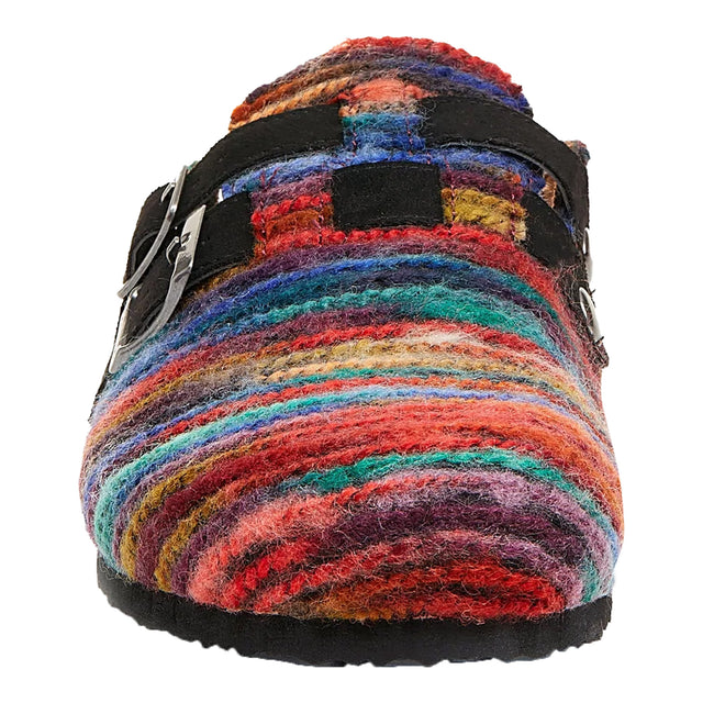 Multicoloured - Pack Shot - Rocket Dog Womens-Ladies Abel Tiffin Rainbow Slippers
