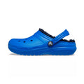 Bolt Blue - Back - Crocs Childrens-Kids Classic Lined Clogs
