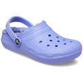 Digital Violet - Front - Crocs Childrens-Kids Classic Lined Clogs