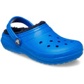Bolt Blue - Front - Crocs Childrens-Kids Classic Lined Clogs