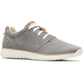 Grey - Front - Hush Puppies Mens Good Leather Trainers