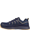 Navy-Tan - Pack Shot - Skechers Mens Malad II Safety Trainers