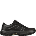 Black - Side - Skechers Mens Respected Edgemere Leather Trainers