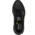 Black - Pack Shot - Skechers Mens Respected Edgemere Leather Trainers