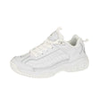 White - Side - Mirak Contender Touch Fastening Womens-Ladies Leather Trainers