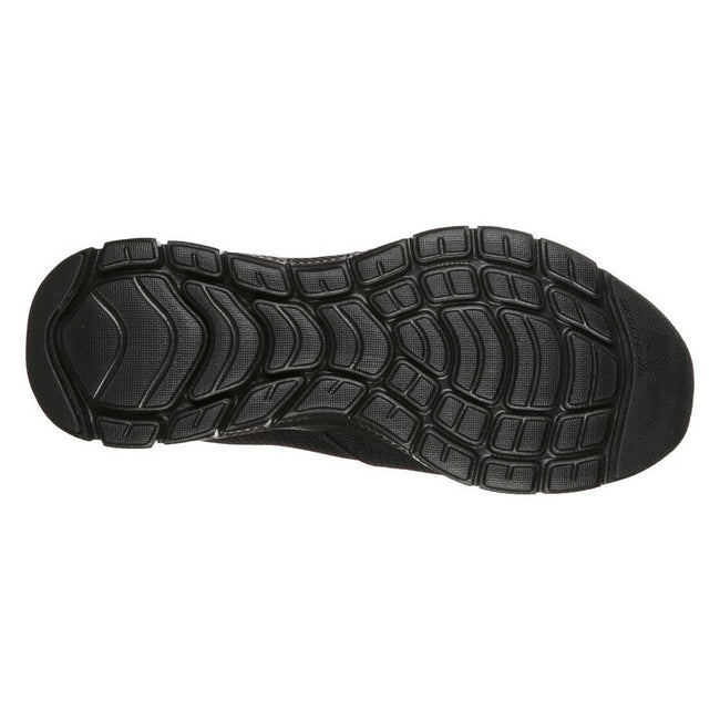 Black - Side - Skechers Mens Flex Advantage 4.0 Tuscan Trainers