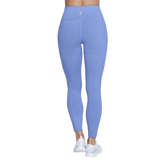 Periwinkle - Back - Skechers Womens-Ladies Gowalk Wear High Waist Leggings