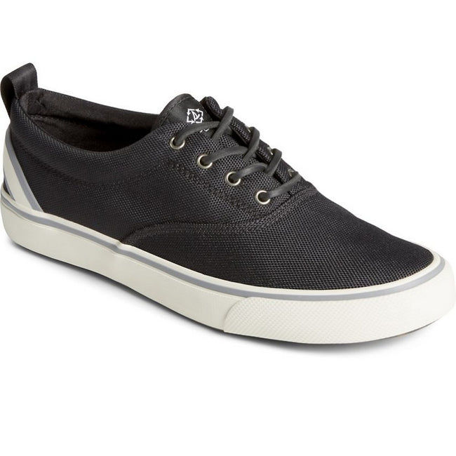 Black - Front - Sperry Mens Striper II CVO SeaCycled Leather Trainers