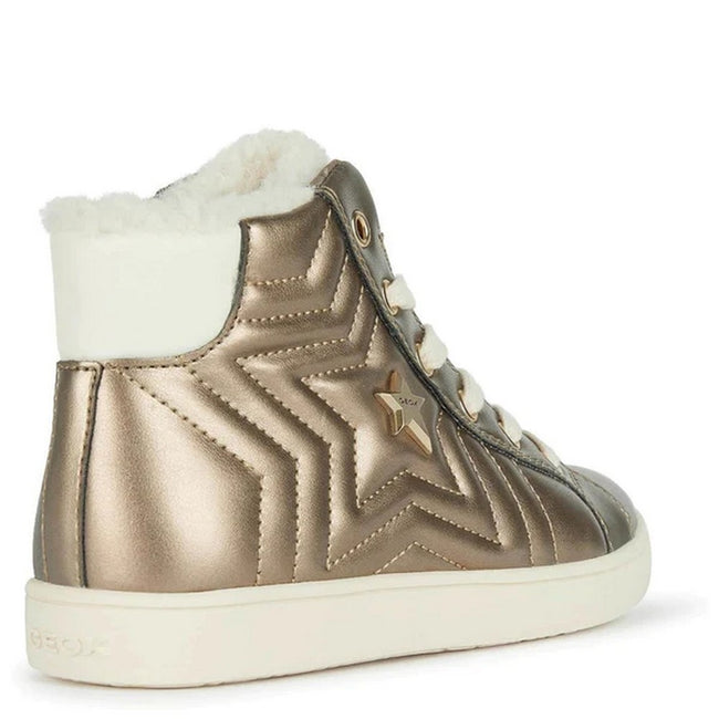 Gold - Back - Geox Girls J Kathe Trainers