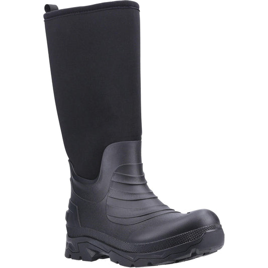 Black - Front - Cotswold Unisex Adult Kenwood Neoprene Wellington Boots