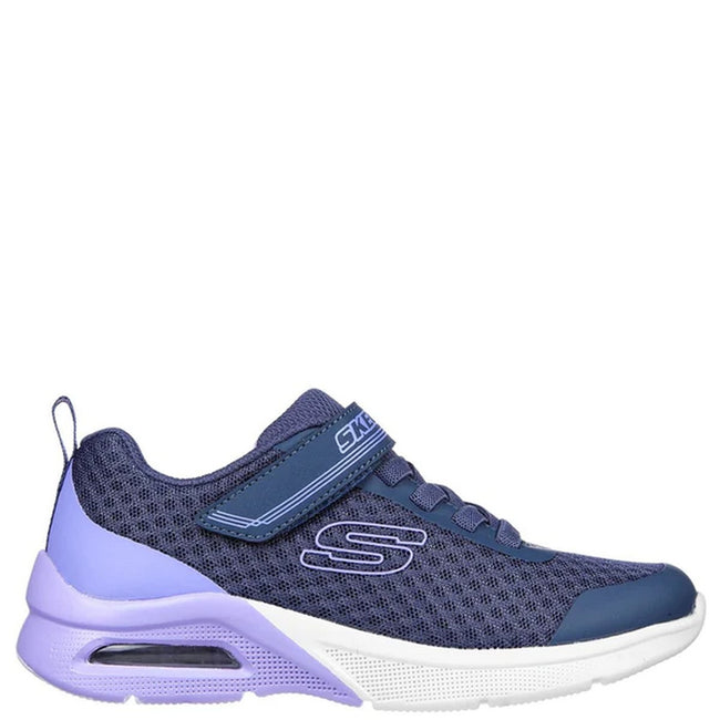 Charcoal - Back - Skechers Girls Microspec Max Epic Brights Trainers