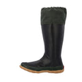 Black-Moss Green - Side - Muck Boots Unisex Adult Forager 15 Wellington Boots