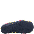 Navy - Side - Fleet & Foster Womens-Ladies Snowberry Slippers