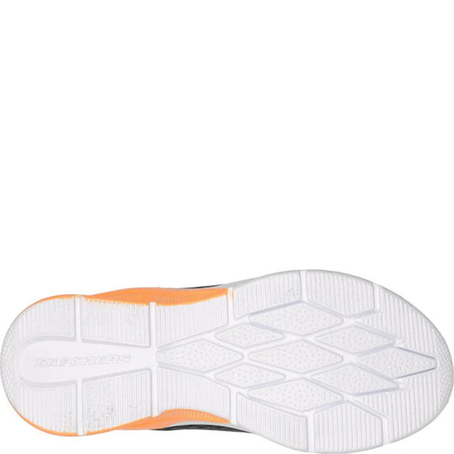 Charcoal-Orange - Pack Shot - Skechers Boys Microspec Max Torvix Trainers