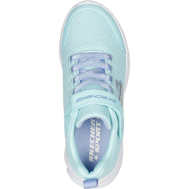 Aqua Blue - Lifestyle - Skechers Girls Wavy Lites Blissfully Free Trainers