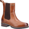 Tan - Front - Cotswold Womens-Ladies Somerford Leather Chelsea Boots