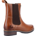 Tan - Back - Cotswold Womens-Ladies Somerford Leather Chelsea Boots