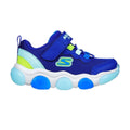Blue-Lime - Back - Skechers Boys S Lights Mighty Glow Trainers