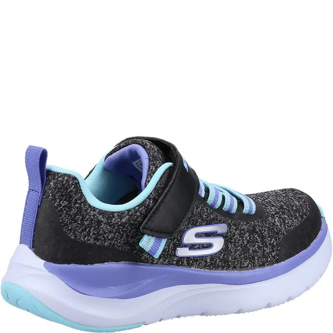 Black-Aqua Blue - Lifestyle - Skechers Girls Ultra Groove Jumper Trainers