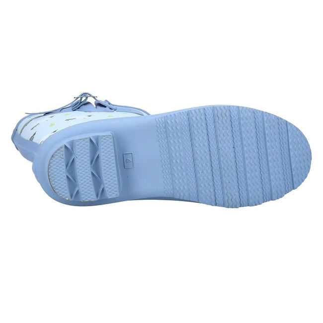 Blue - Lifestyle - Cotswold Womens-Ladies Farmyard Sheep Mid Calf Wellington Boots