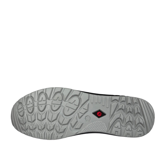 Red-Black - Pack Shot - Albatros Mens Clifton Suede Low Safety Trainers