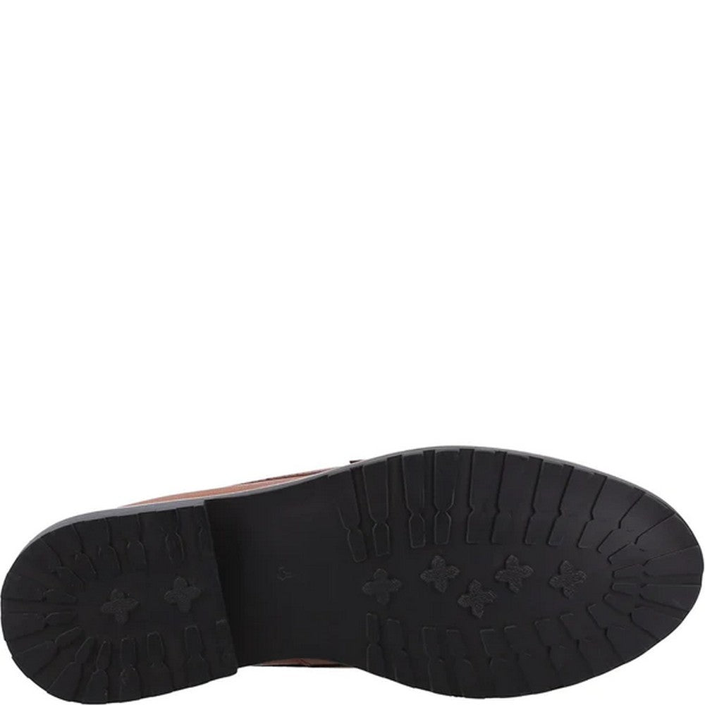 Tan - Lifestyle - Hush Puppies Womens-Ladies Verity Leather Casual Shoes