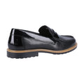 Black - Back - Hush Puppies Womens-Ladies Verity Leather Casual Shoes